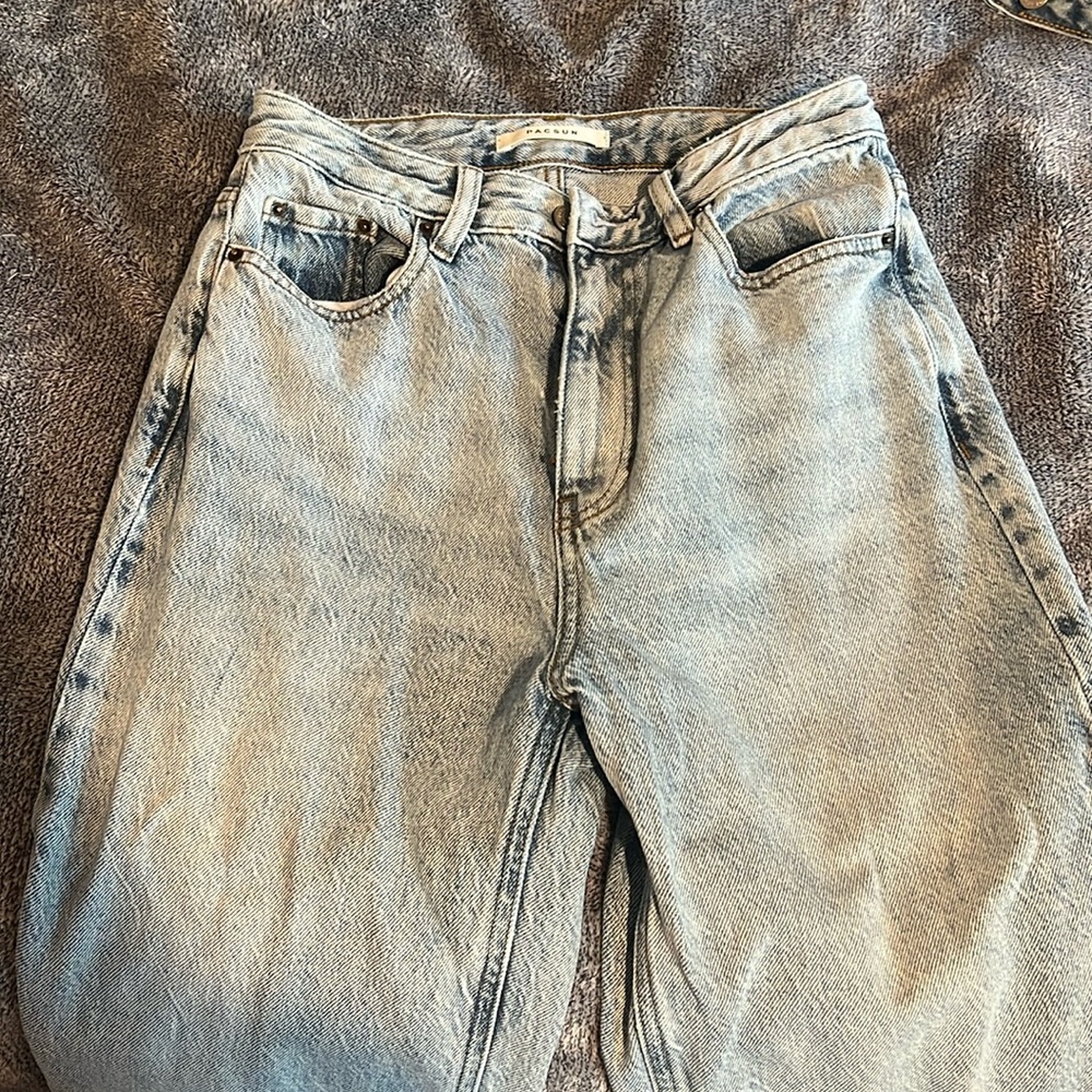 Pascun 90s Boyfriend High Rise Light Blue Jeans